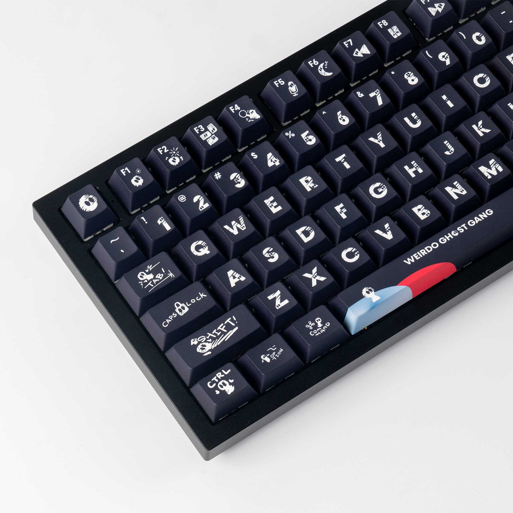 Weirdo Ghost Gang - Conjunto completo de teclas Cherry Profile Dye-Sub PBT