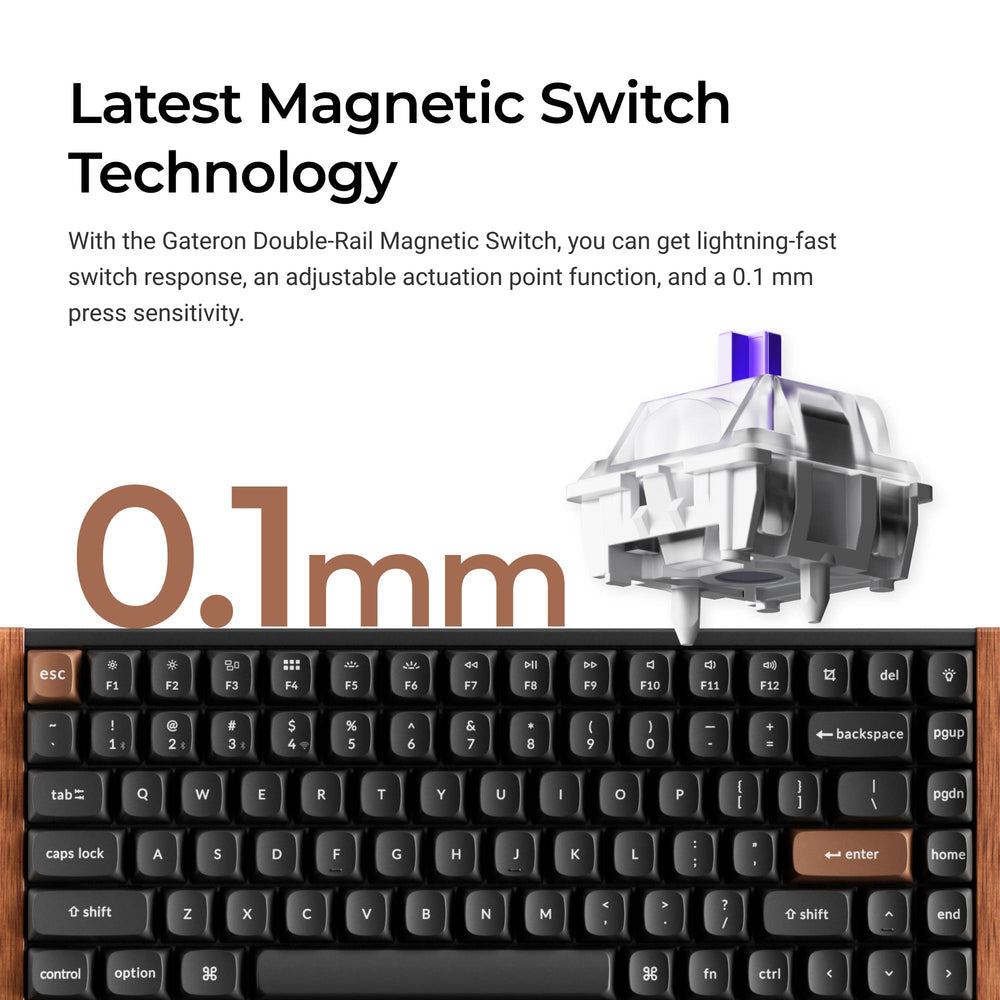 Keychron K2 HE Wireless Magnetic Switch Custom Keyboard