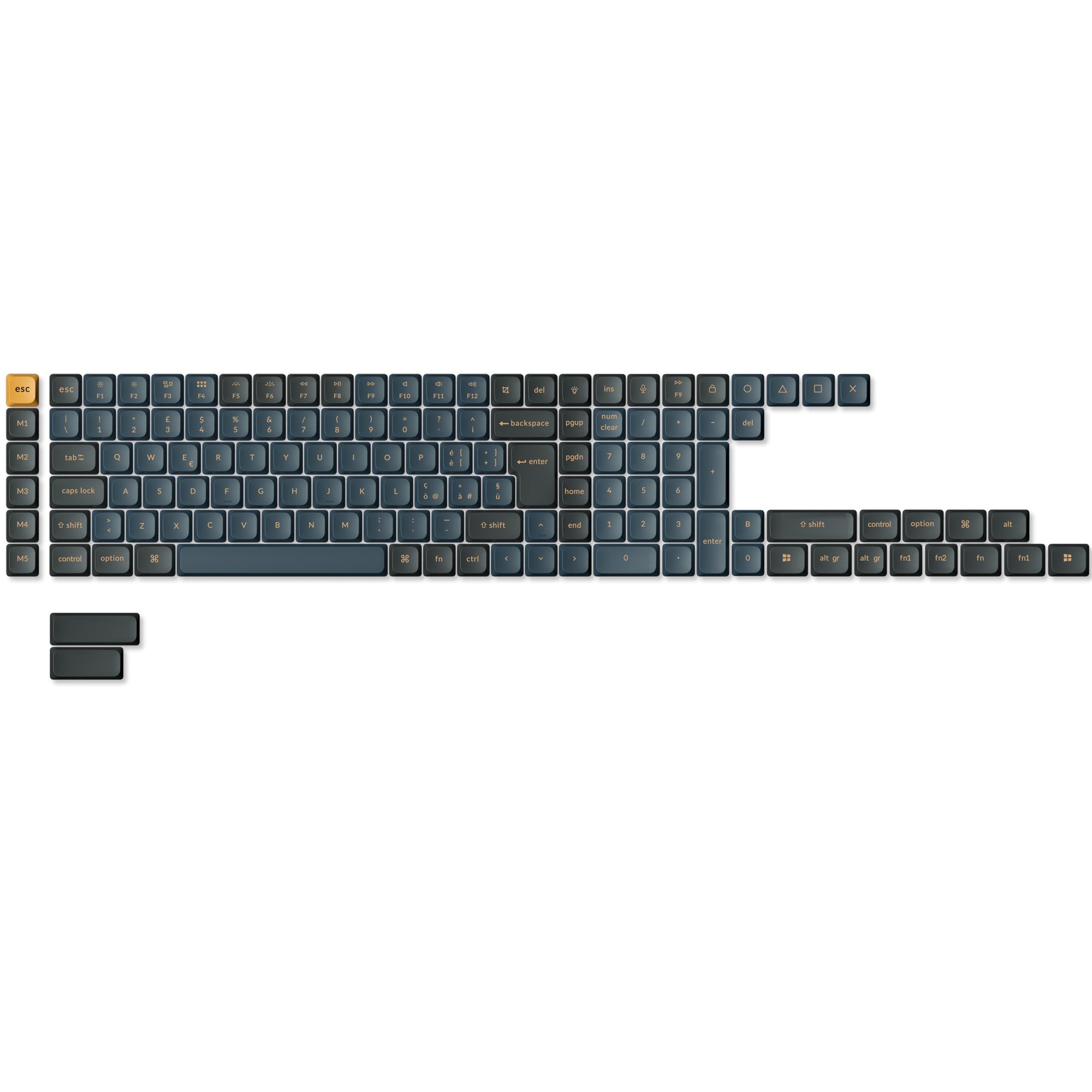 ISO Low Profile Dye-Sub PBT LSA Full Set Keycap Set
