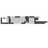 ISO Layout OSA Profile Dye-Sub PBT Full Keycap Set - Black and White