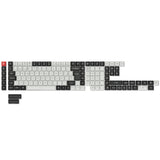 ISO Layout OSA Profile Dye-Sub PBT Full Keycap Set - Black and White