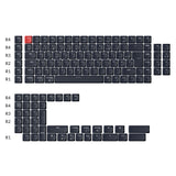 ISO Low Profile Shine-Through ABS LSA Full Set Keycap Set - Black
