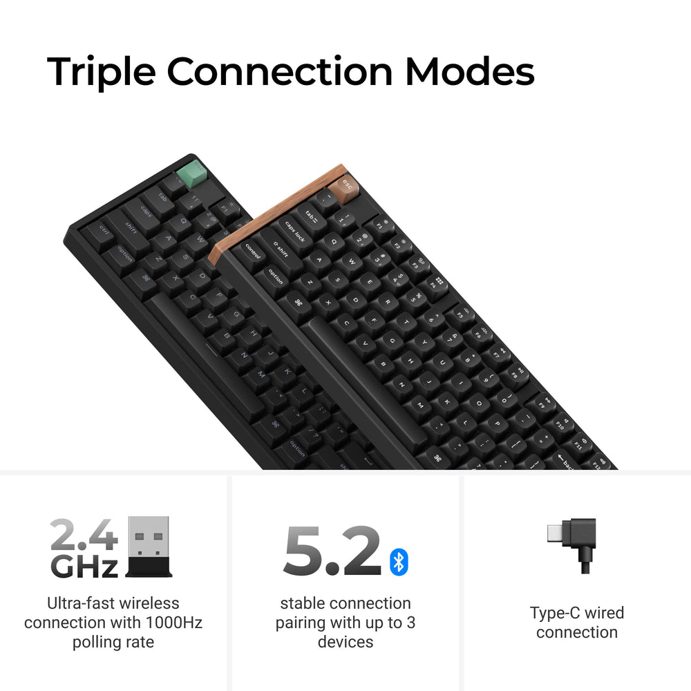 Teclado inalámbrico Keychron K6 HE con interruptores magnéticos (disposición US)
