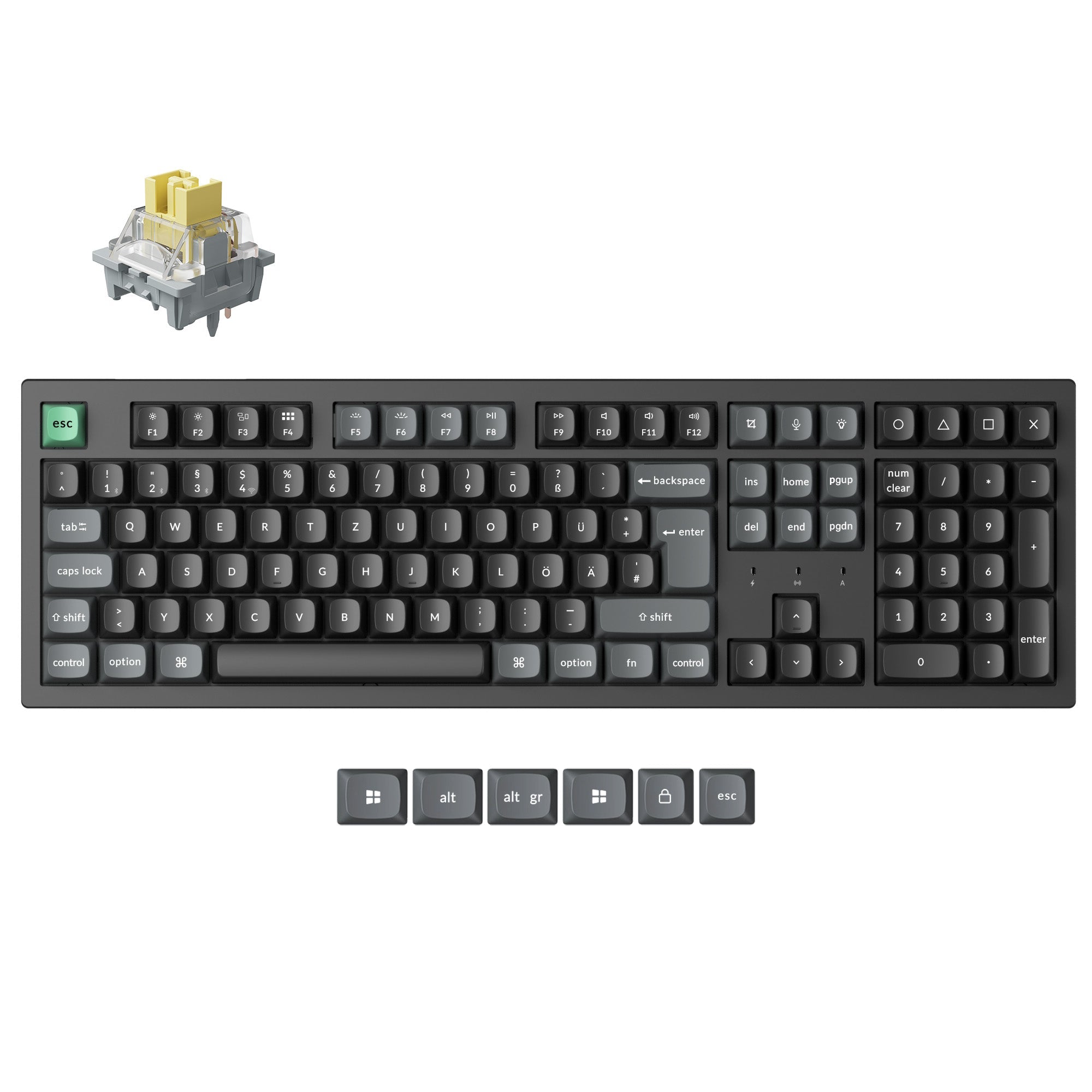 Keychron K10 Ultra 8K Wireless Custom Mechanical Keyboard ISO Layout Collection