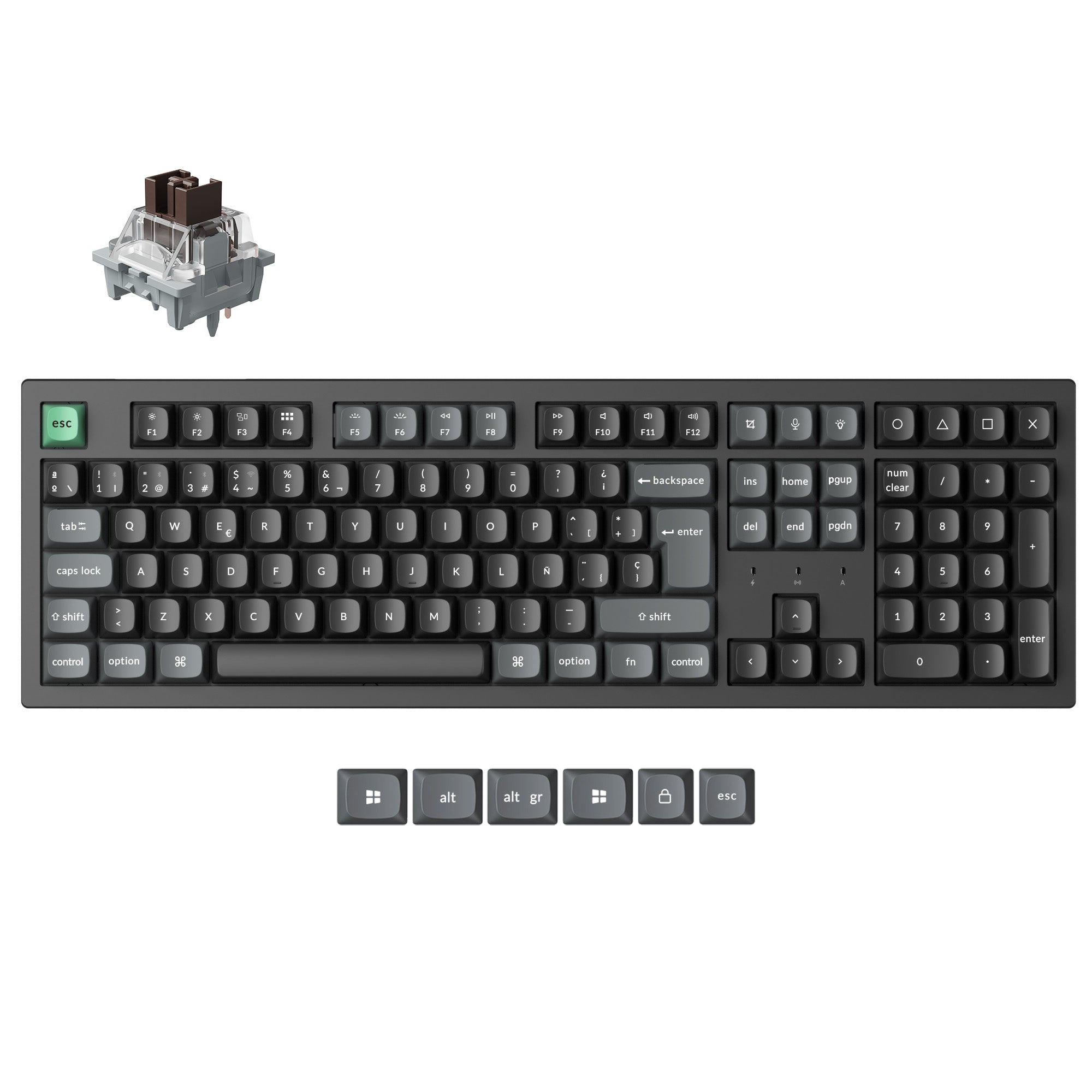 Keychron K10 Ultra 8K Wireless Custom Mechanical Keyboard ISO Layout Collection