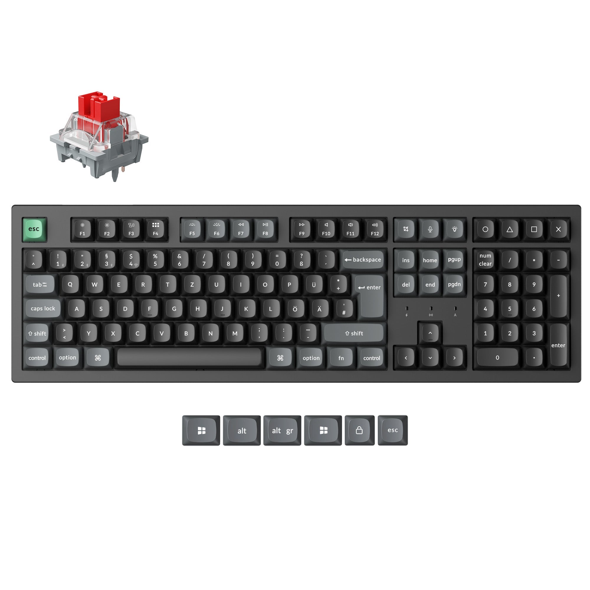 Keychron K10 Ultra 8K Wireless Custom Mechanical Keyboard ISO Layout Collection