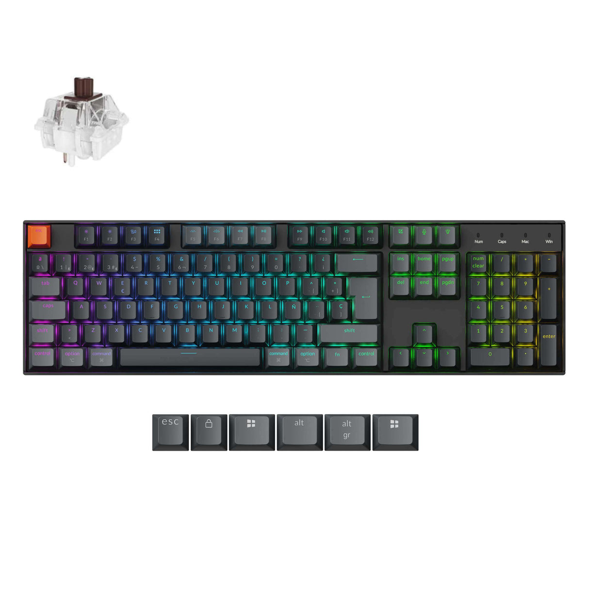 Keychron K10 QMK Wireless Mechanical Keyboard ISO Layout Collection (Version 2)