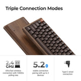 Teclado Personalizado Keychron K2 HE Inalámbrico con Interruptores Magnéticos (Edición Especial Todo Madera)
