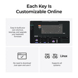 Keychron K2 HE Wireless Magnetic Switch Custom Keyboard - Concrete Edition(US ANSI Layout)