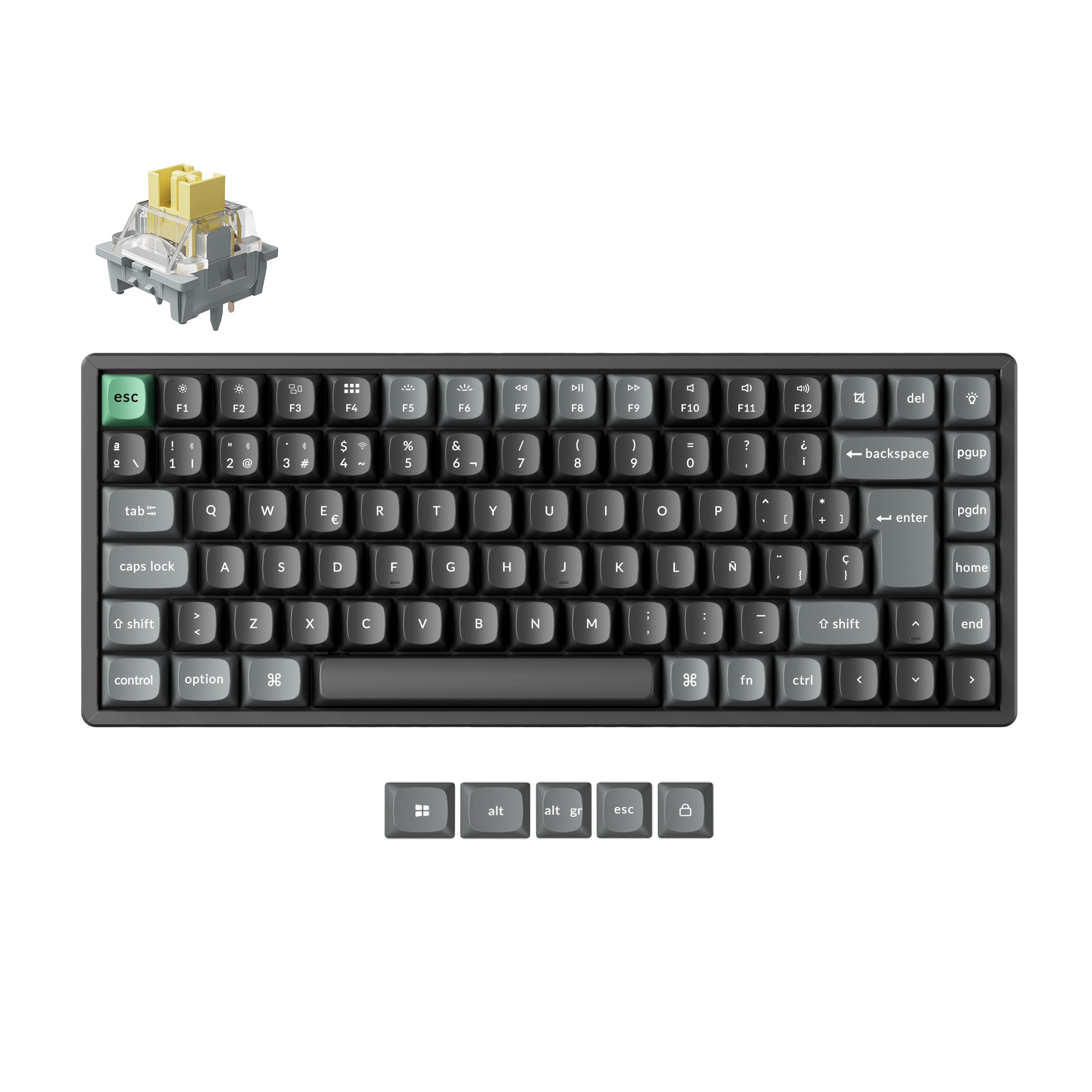 Keychron K2 Ultra 8K Wireless Custom Mechanical Keyboard ISO Layout Collection