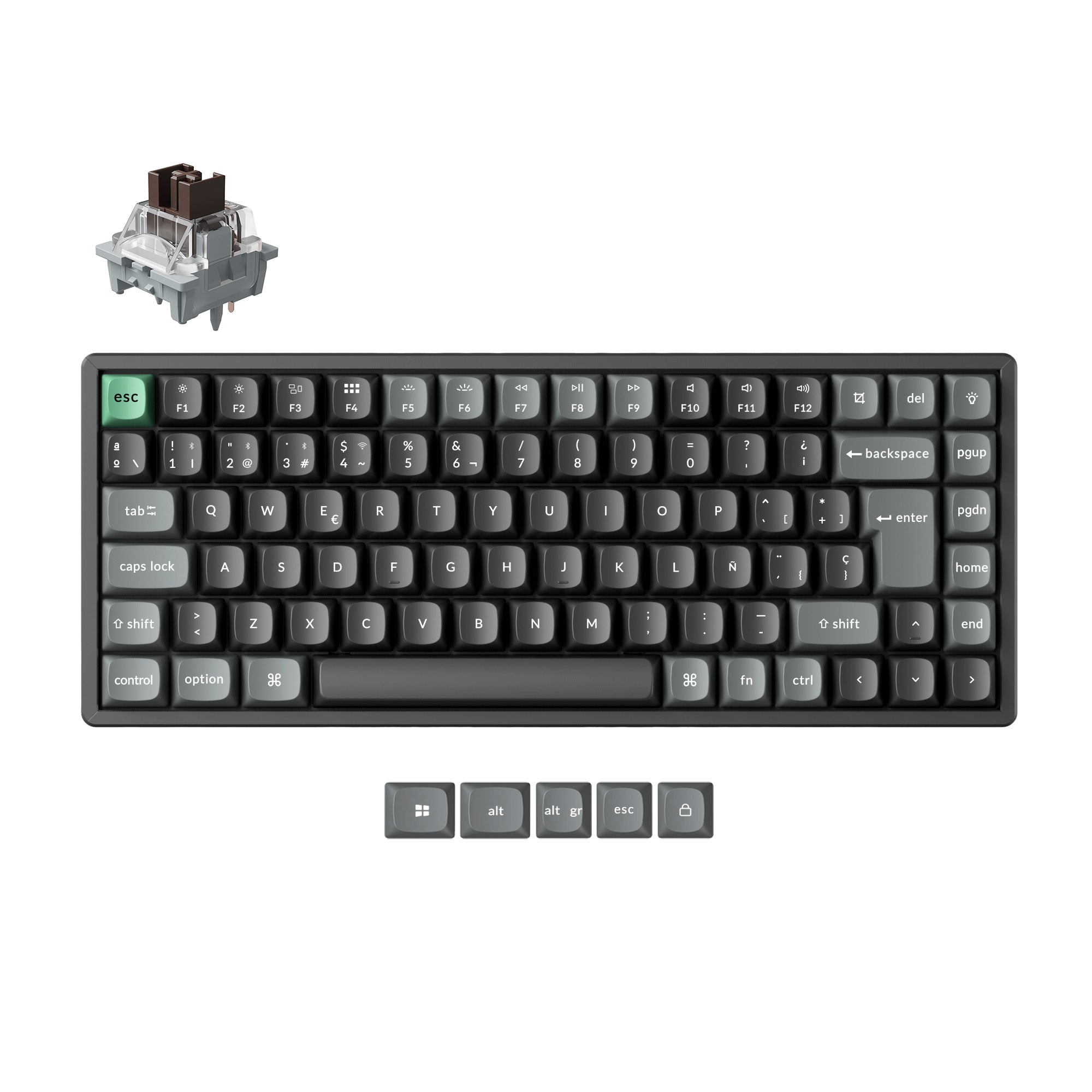 Keychron K2 Ultra 8K Wireless Custom Mechanical Keyboard ISO Layout Collection