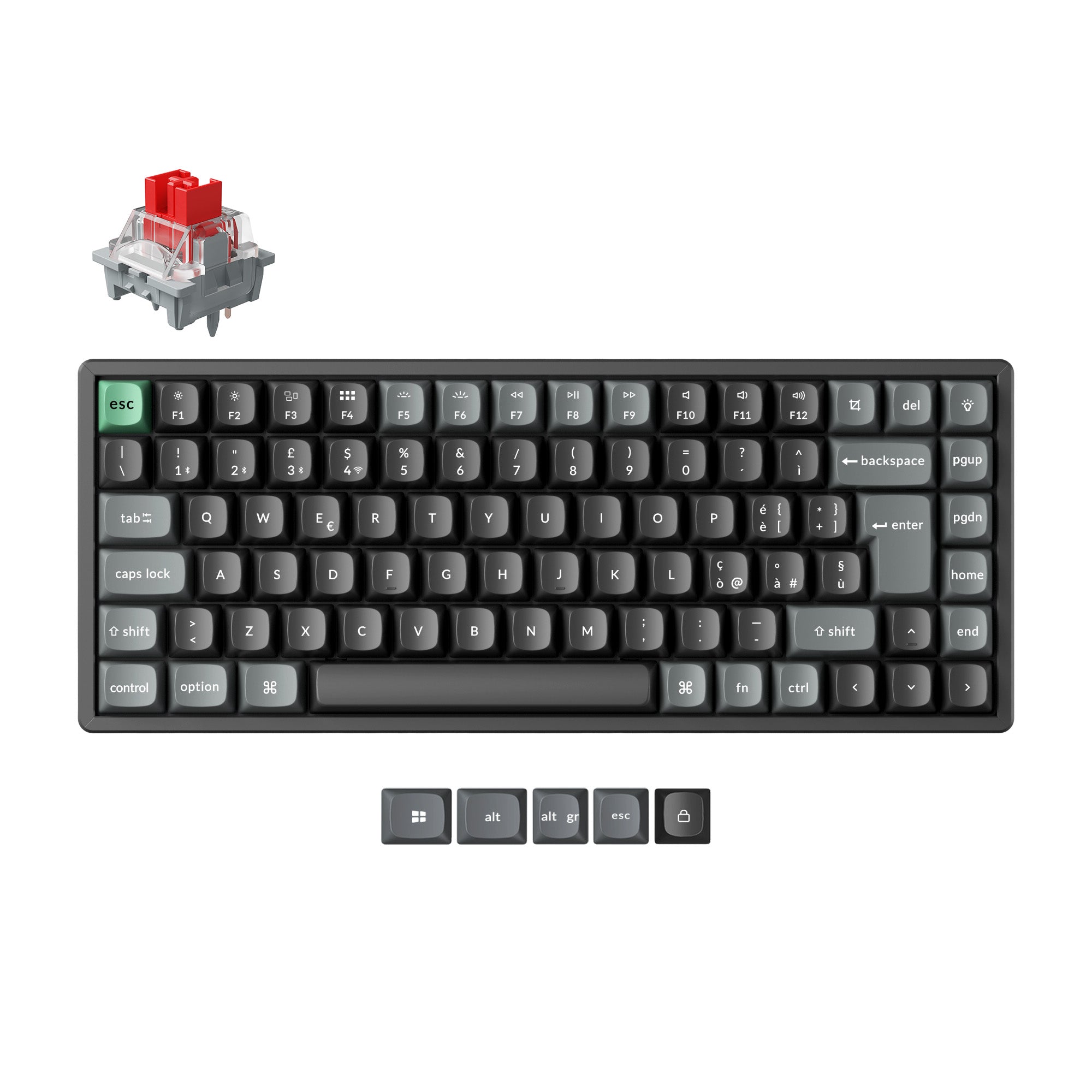 Keychron K2 Ultra 8K Wireless Custom Mechanical Keyboard ISO Layout Collection