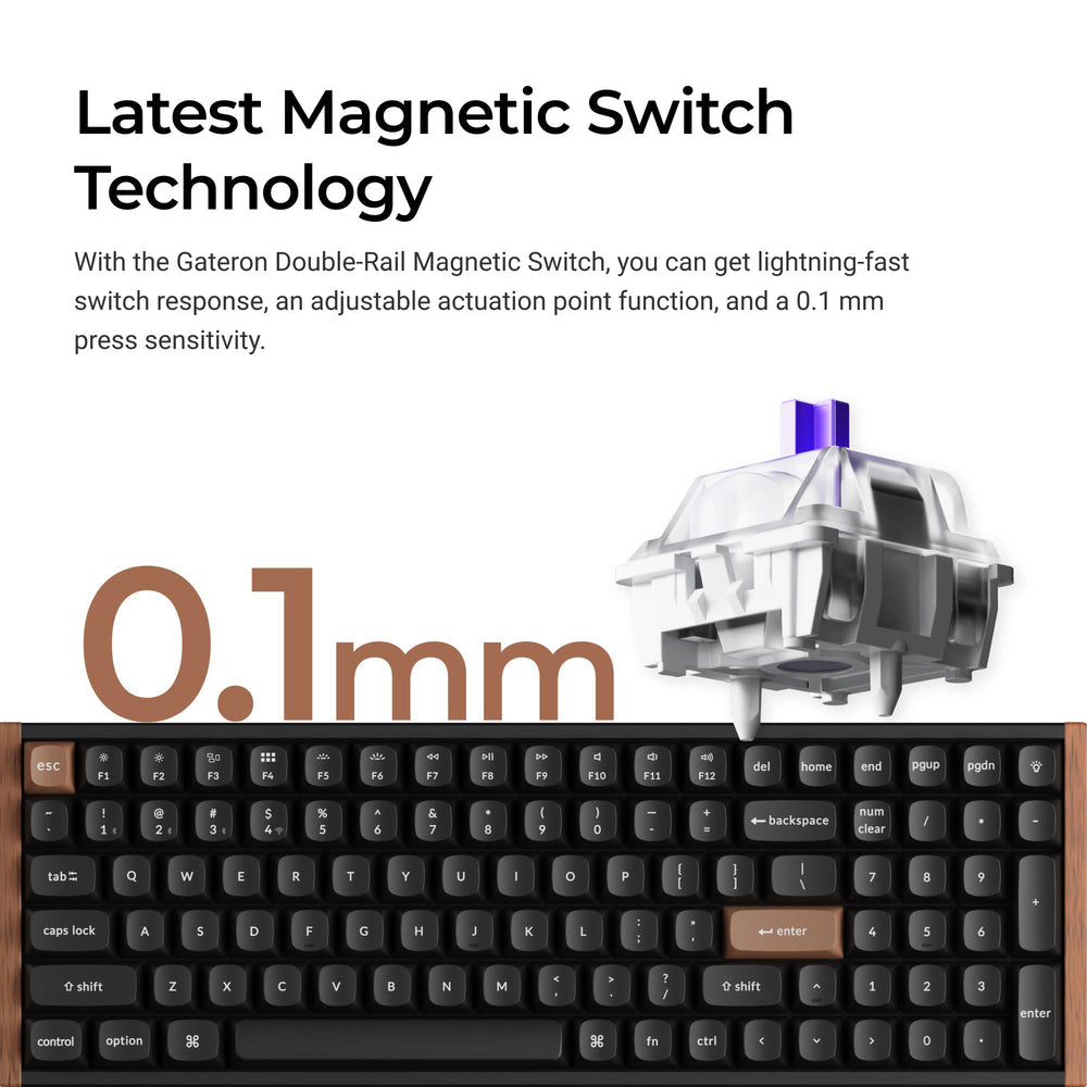 Keychron K10 HE Wireless Magnetic Switch Custom Keyboard(US Layout)