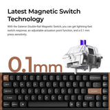 Teclado inalámbrico Keychron K6 HE con interruptores magnéticos (disposición US)