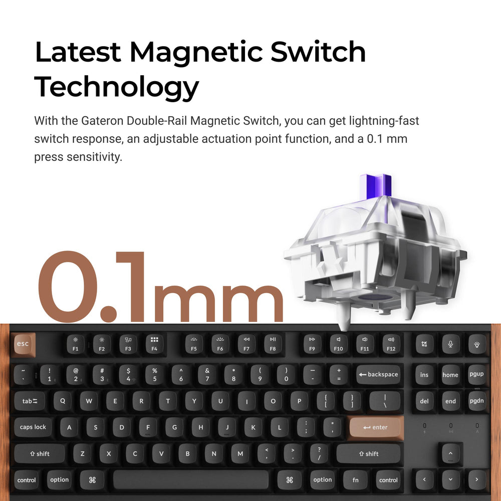 Keychron K8 HE Wireless Magnetic Switch Custom Keyboard(US Layout)