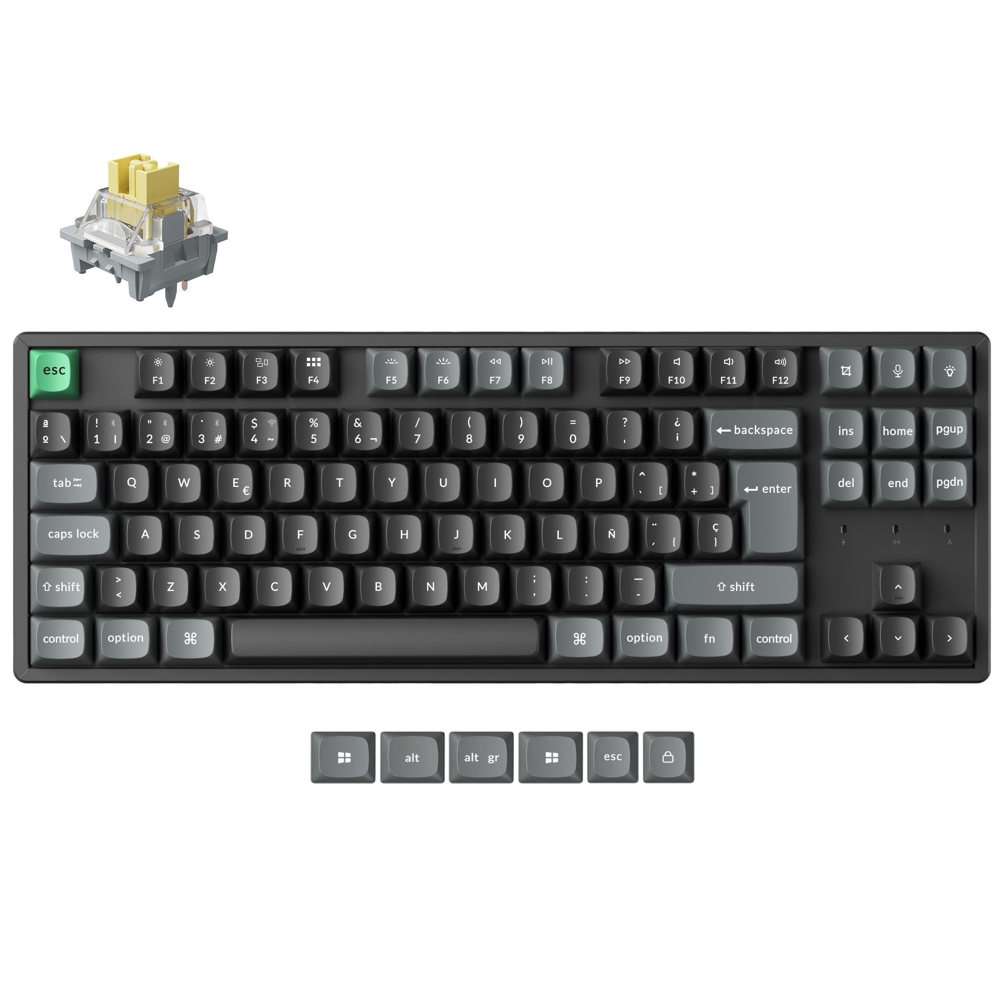 Keychron K8 Ultra 8K Wireless Custom Mechanical Keyboard ISO Layout Collection