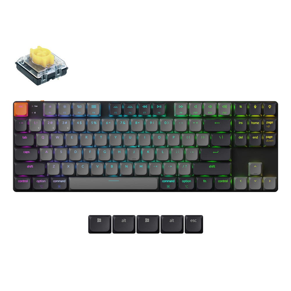 Keyb Us Keychron K1 QMK Wireless Mechanical Keyboard (Version 6) (US ANSI Keyb ...