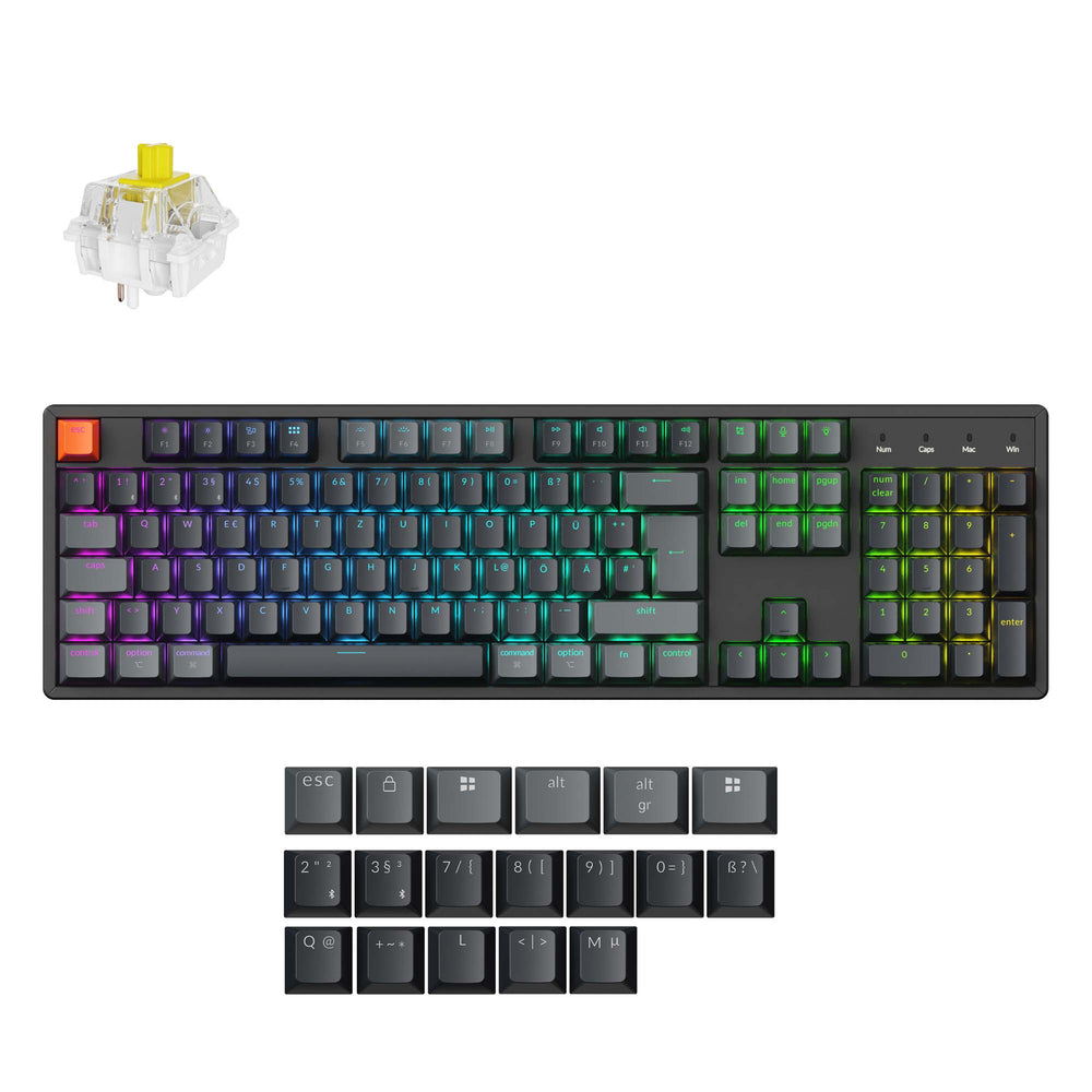 Keychron K10 QMK Wireless Mechanical Keyboard ISO Layout Collection (Version 2)