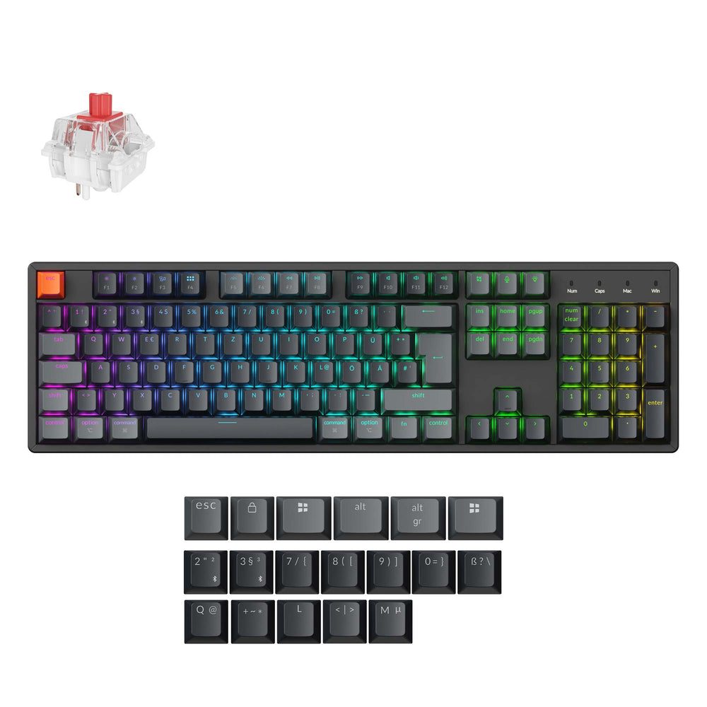 Keychron K10 QMK Wireless Mechanical Keyboard ISO Layout Collection (Version 2)