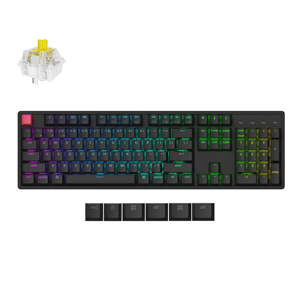 Keyb Us Keychron K10 QMK Wireless Mechanical Keyboard (Version 2)(US ANSI Keyb ...