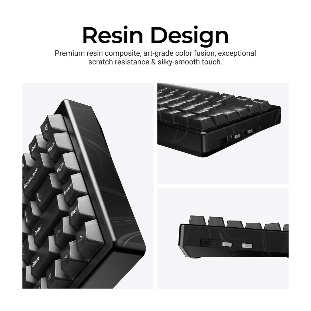 Keychron K2 HE Wireless Magnetic Switch Custom Keyboard - Resin Edition(US ANSI Layout)