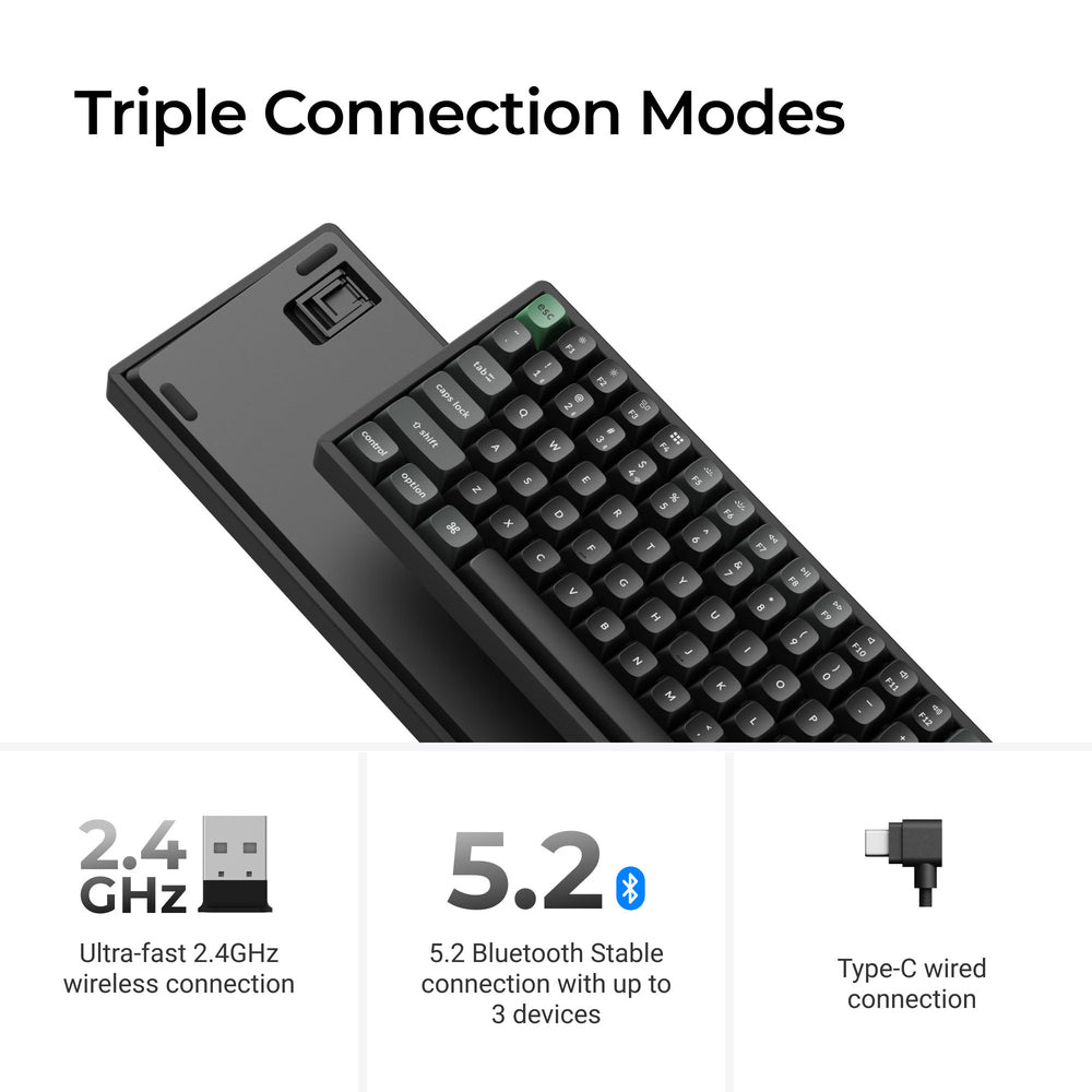 Keychron K2 Ultra 8K Wireless Custom Mechanical Keyboard (US ANSI Layout)