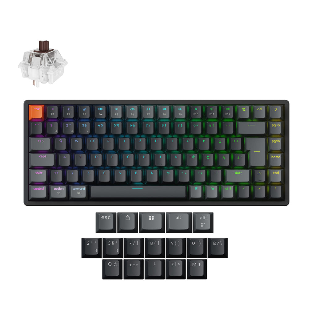 Keychron K2 QMK Wireless Mechanical Keyboard (ISO Layout) - Version 3