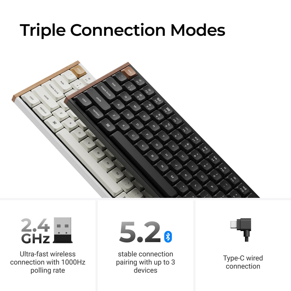 Teclado Personalizado Inalámbrico con Switch Magnético Keychron K3 HE (Distribución ANSI US)