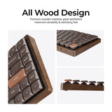 Keychron K3 Max QMK Wireless Custom Mechanical Keyboard - All-Wood Special Edition(US ANSI Keyboard)