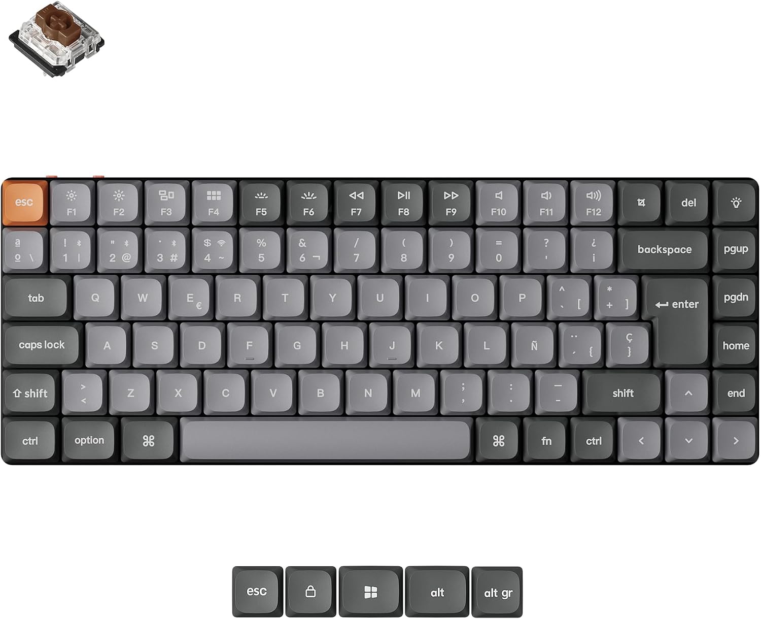 Keychron K3 Max QMK/VIA Wireless Custom Mechanical Keyboard ISO Layout Collection