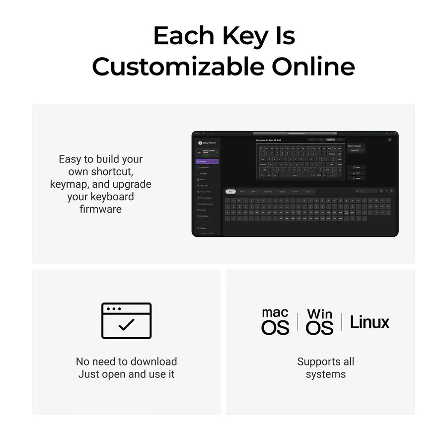 Keychron K3 Max SE QMK Wireless Custom Mechanical Keyboard (US ANSI Keyboard)