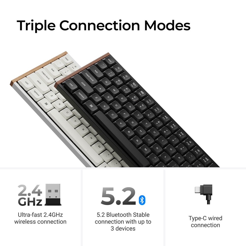 Teclado Mecánico Personalizado Inalámbrico Keychron K3 Ultra 8K (Distribución ANSI US)