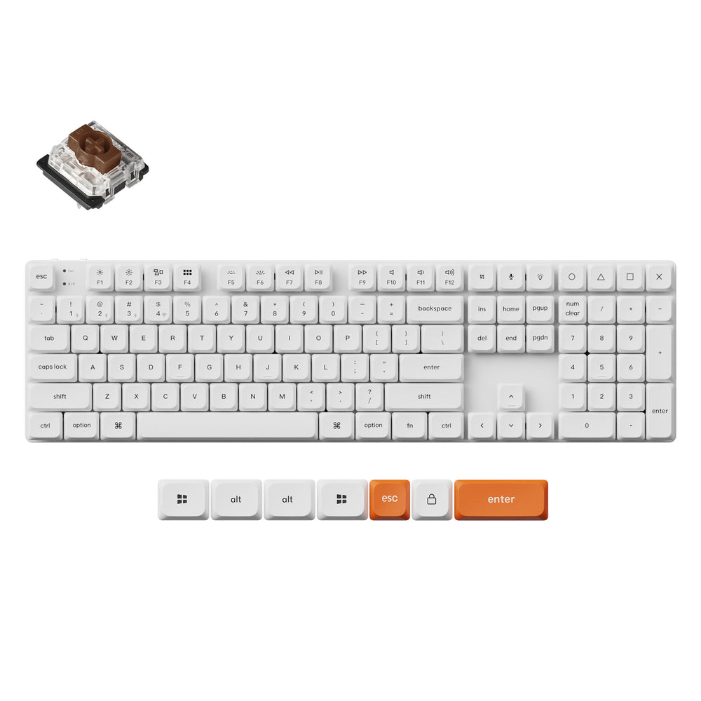 Teclado Mecánico Personalizado Inalámbrico Keychron K5 Max QMK/VIA (Teclado US ANSI)