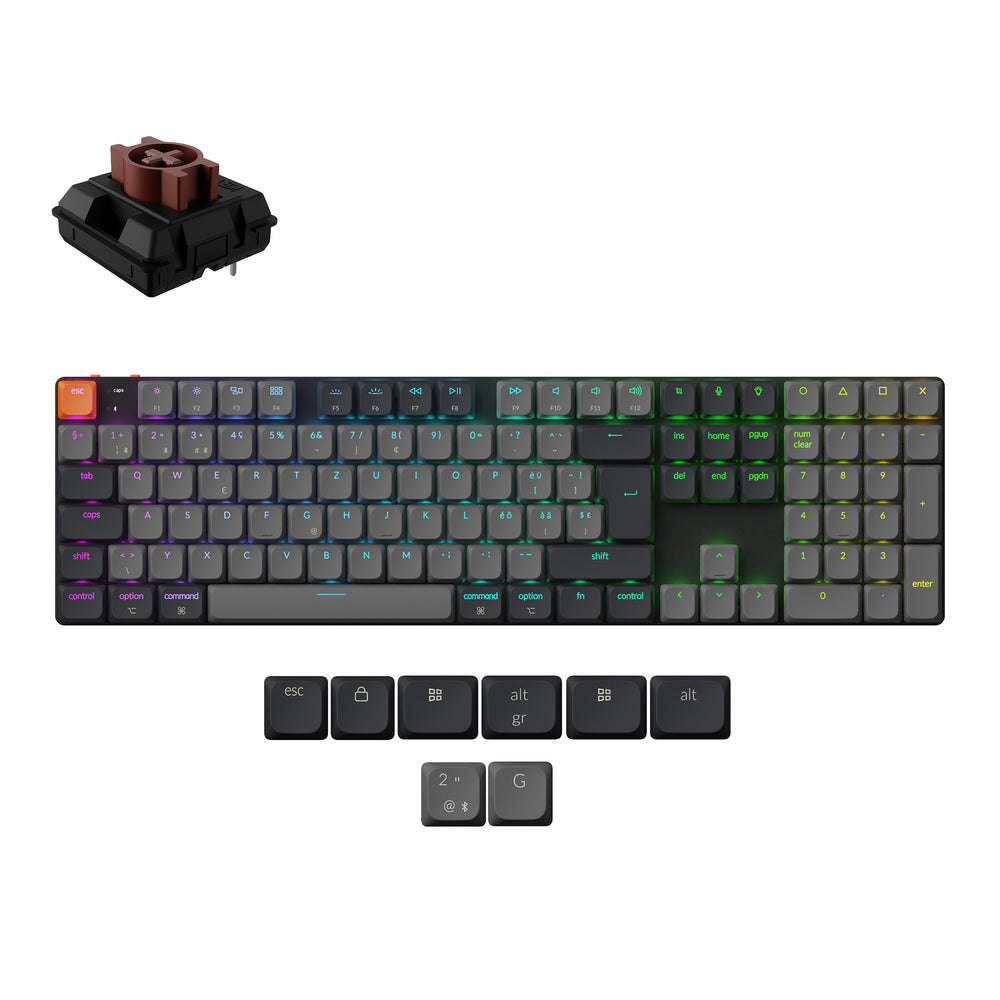 Keychron K5 QMK Wireless Mechanical Keyboard (ISO Layout) - Version 2