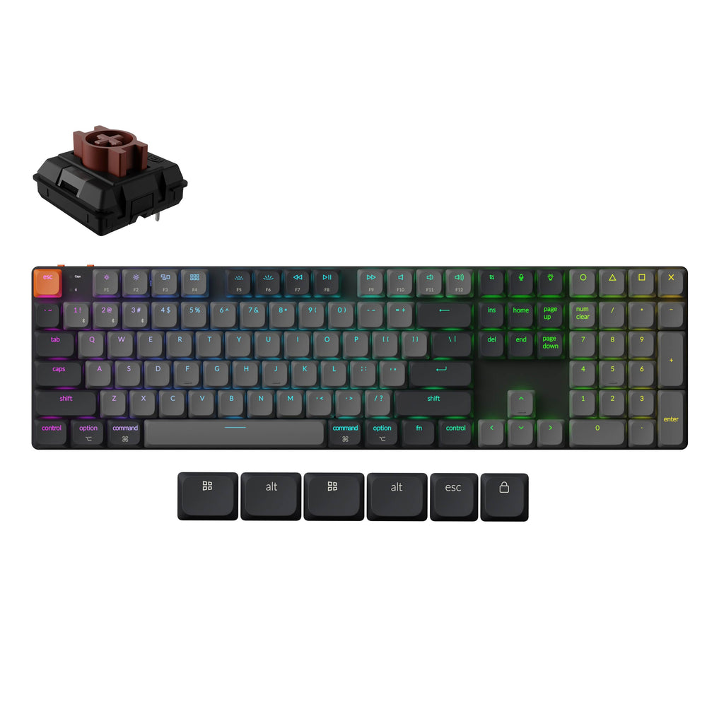 Teclado Mecánico Inalámbrico Keychron K5 QMK (Versión 2) (Distribución US ANSI)