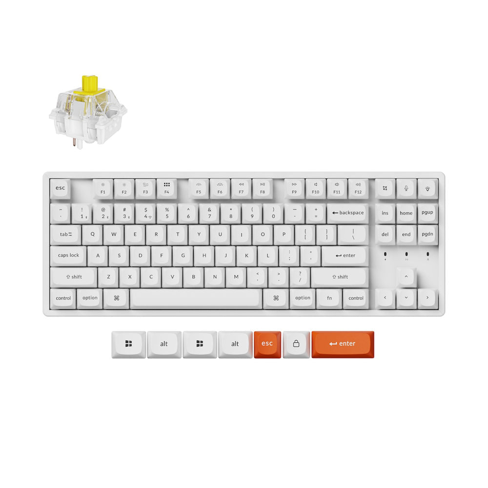 Teclado Mecánico Inalámbrico Keychron K8 Max QMK (Distribución US ANSI)
