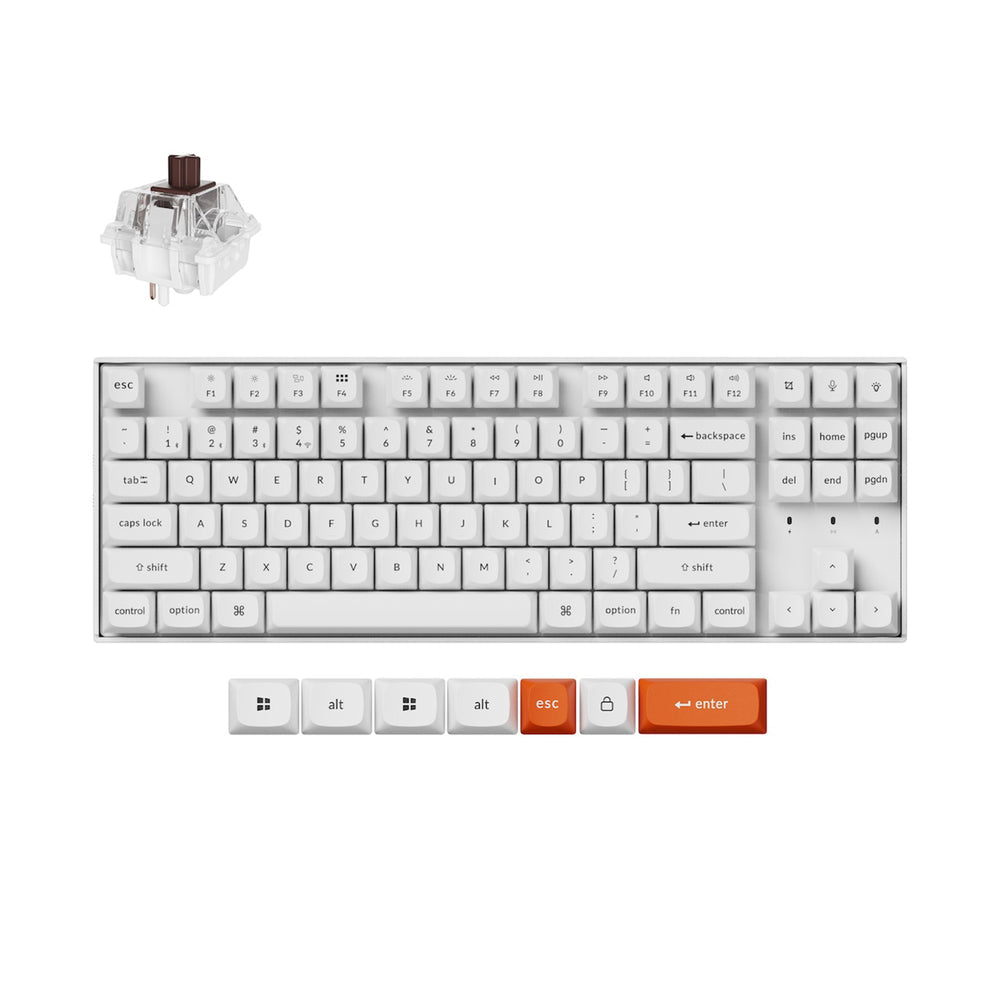 Teclado Mecánico Inalámbrico Keychron K8 Max QMK (Distribución US ANSI)