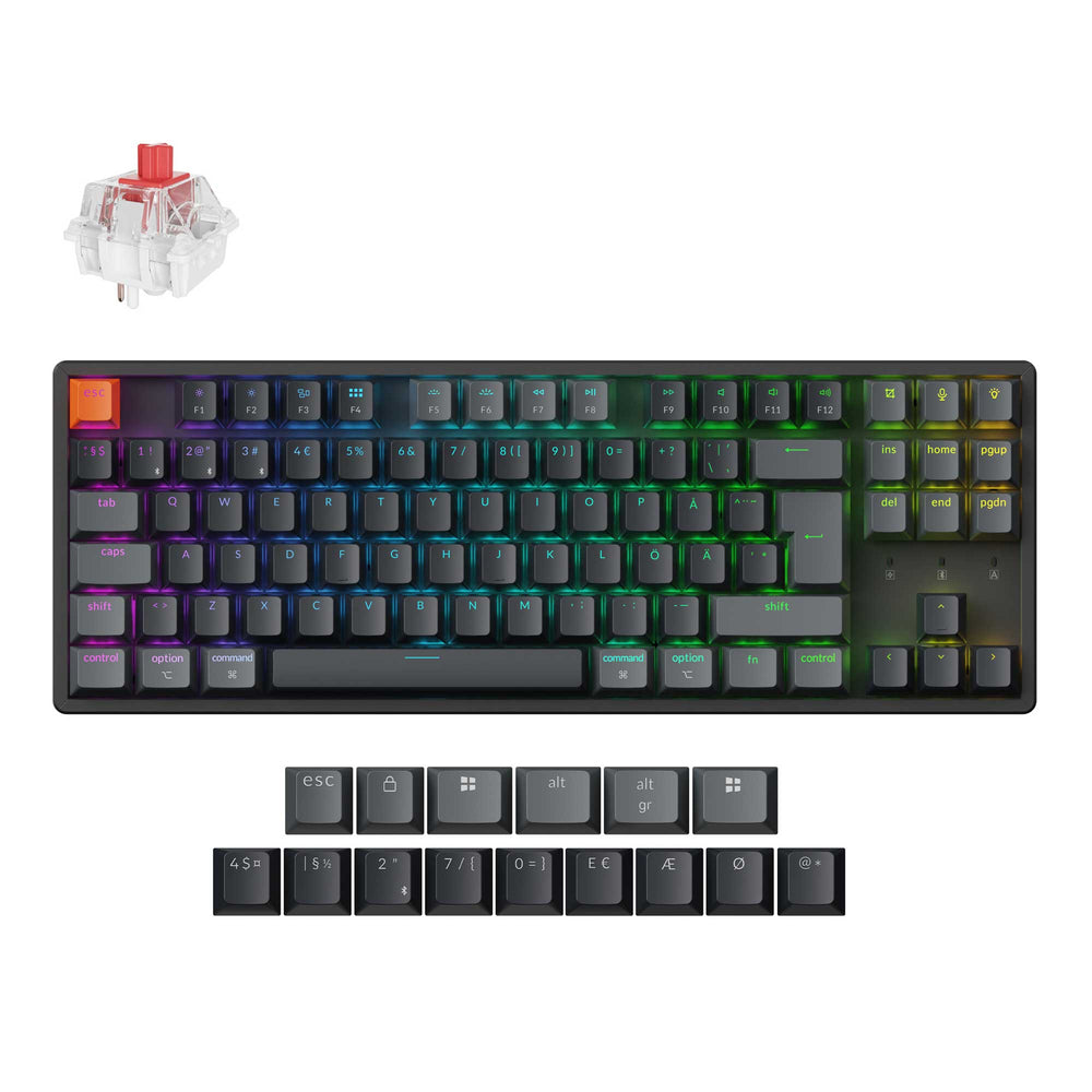 Keychron K8 QMK Wireless Mechanical Keyboard ISO Layout Collection (Version 2)