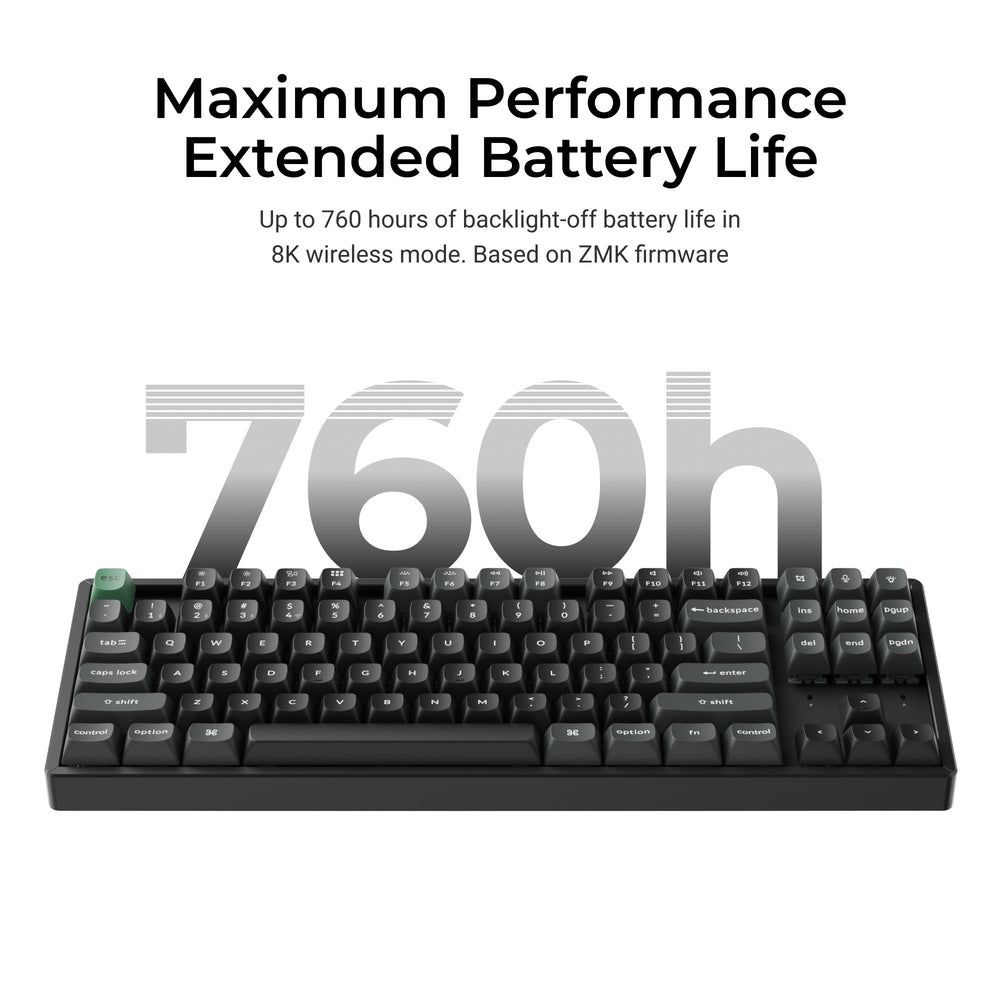 Keychron K8 Ultra 8K Wireless Custom Mechanical Keyboard (US ANSI Layout)
