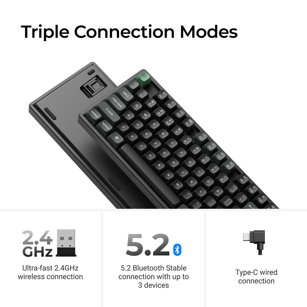 Keychron K8 Ultra 8K Wireless Custom Mechanical Keyboard (US ANSI Layout)