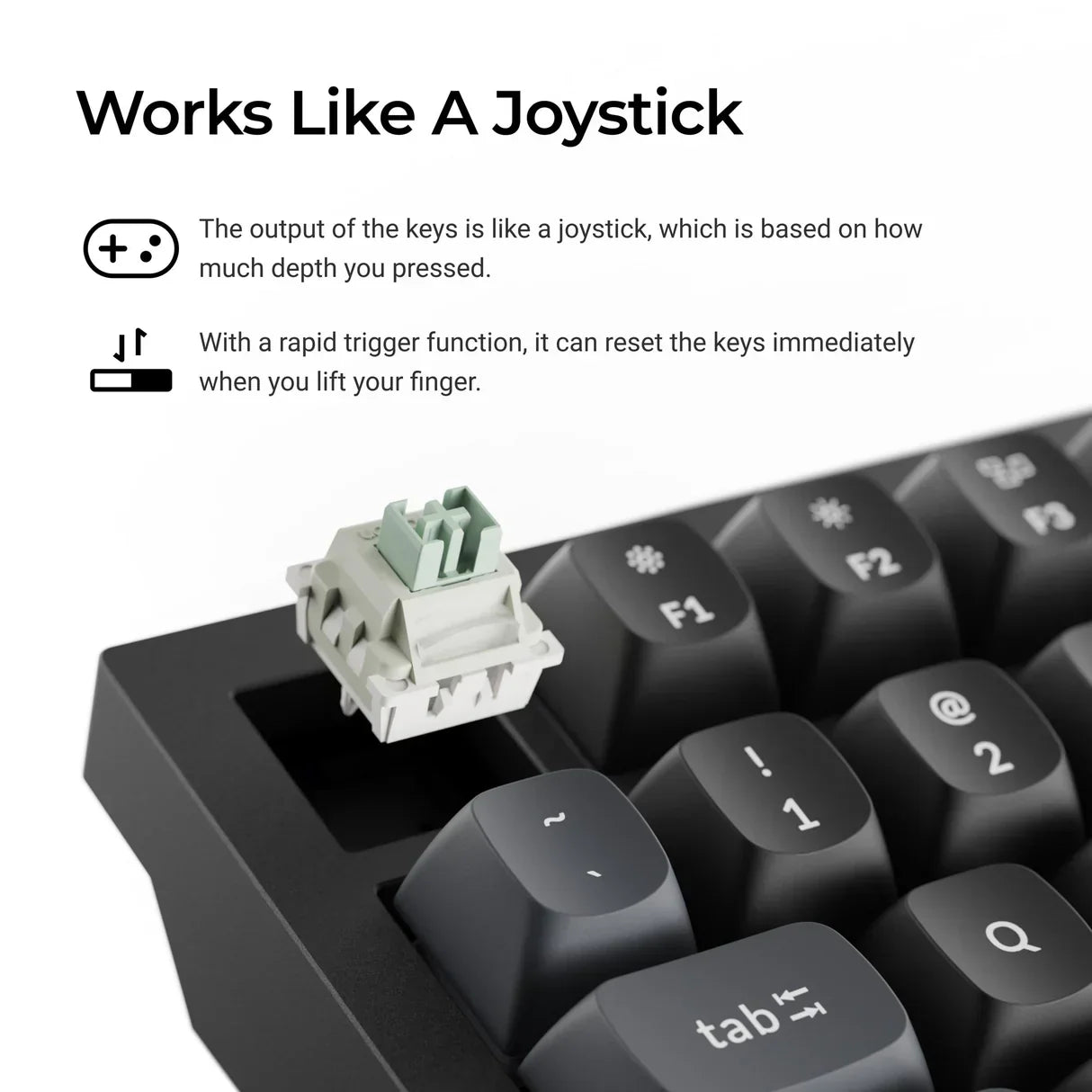 Keychron Q1 HE 8K Teclado por Cable con Conmutadores Magnéticos (Distribución US ANSI)