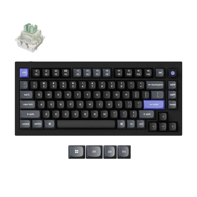 Keychron Q1 HE 8K Teclado por Cable con Conmutadores Magnéticos (Distribución US ANSI)