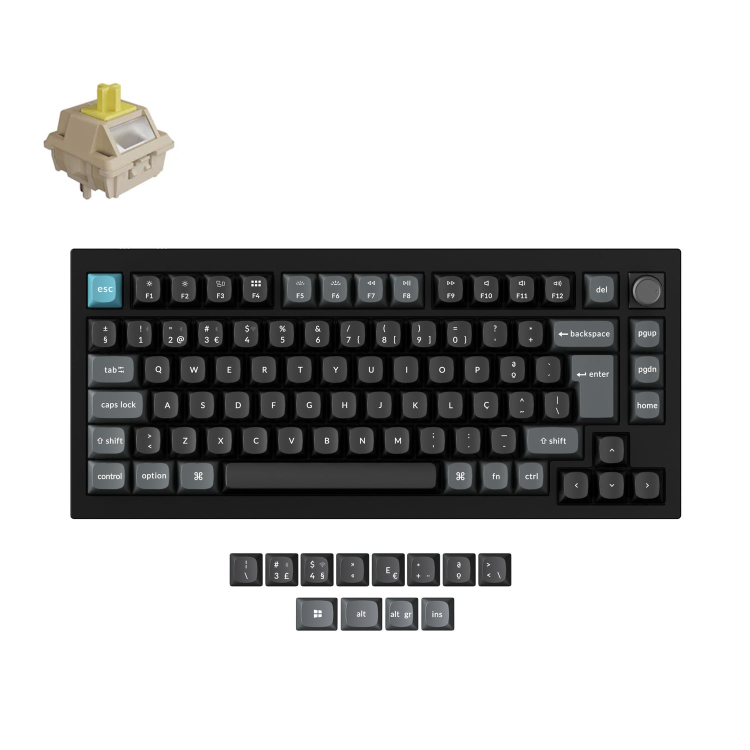 Keychron Q1 Ultra 8K Wireless Custom Mechanical Keyboard ISO Layout Collection