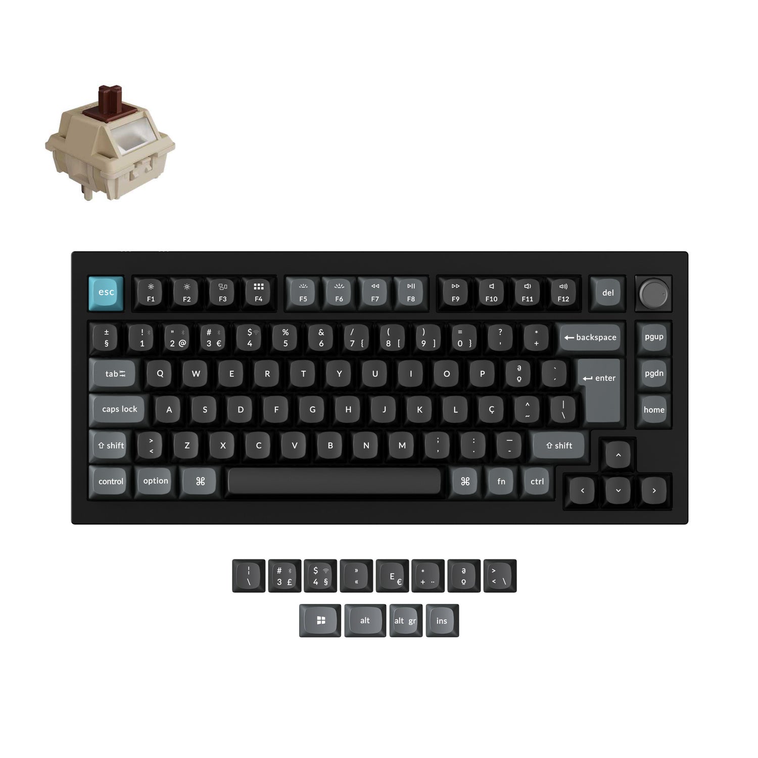 Keychron Q1 Ultra 8K Wireless Custom Mechanical Keyboard ISO Layout Collection