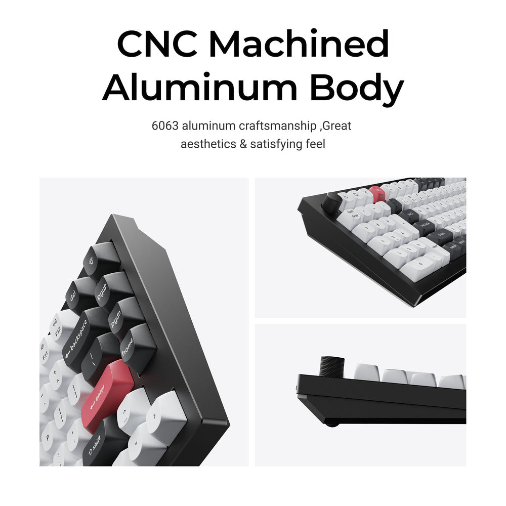 Teclado Personalizado Keychron Q12 HE QMK Inalámbrico (Distribución US ANSI)