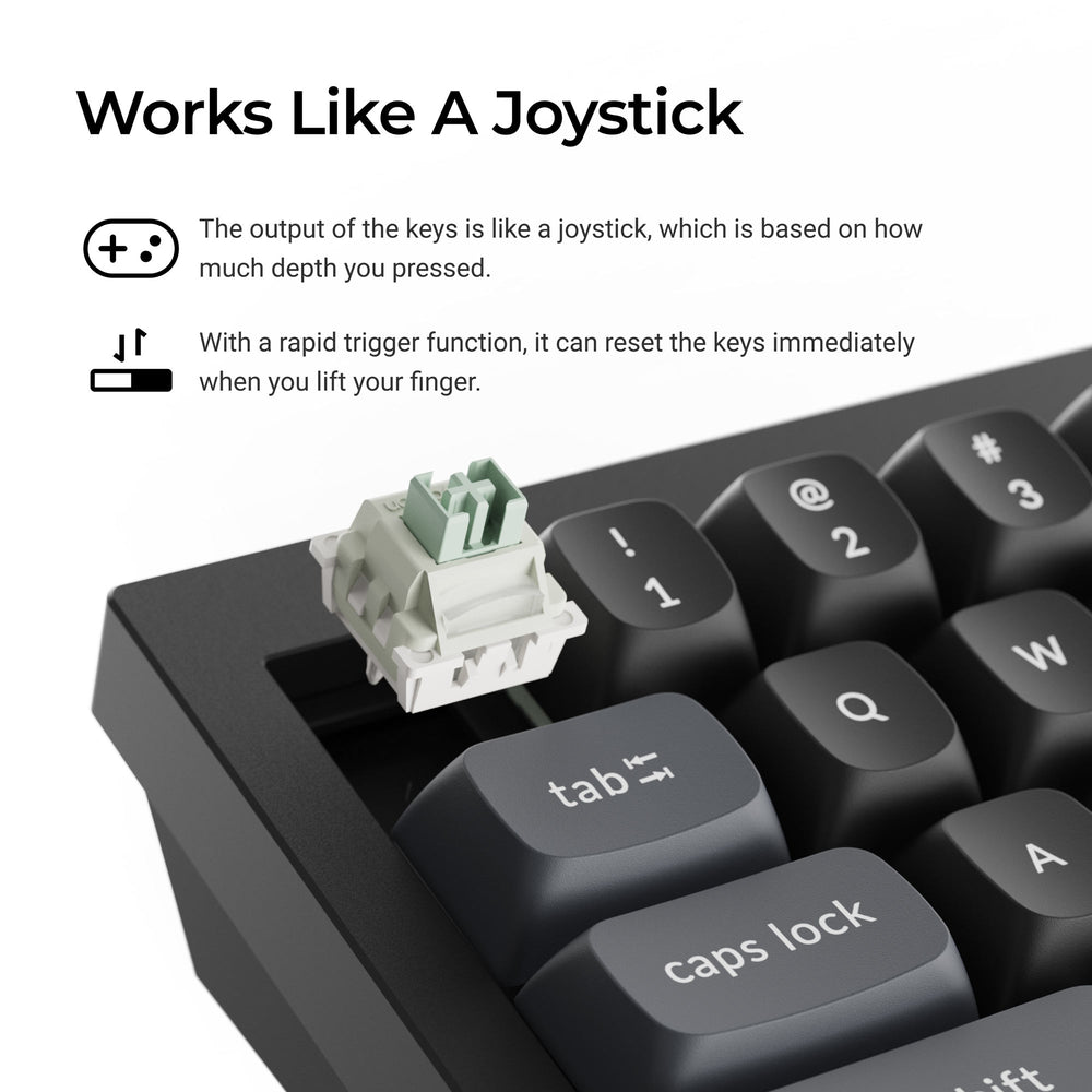 Teclado con Cable y Switch Magnético Keychron Q2 HE 8K (Distribución US ANSI)