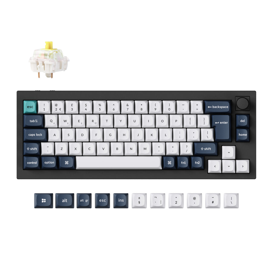 Colección de teclados mecánicos personalizados inalámbricos Keychron Q2 Max QMK/VIA con distribución ISO