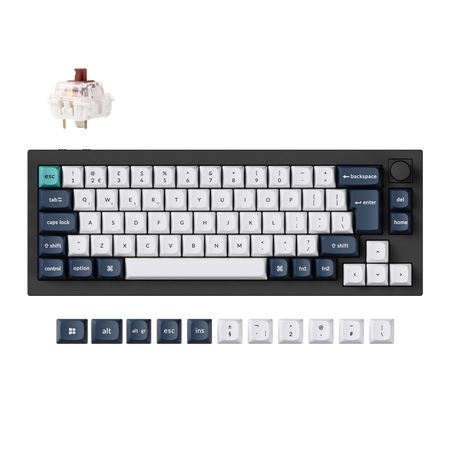 Colección de teclados mecánicos personalizados inalámbricos Keychron Q2 Max QMK/VIA con distribución ISO