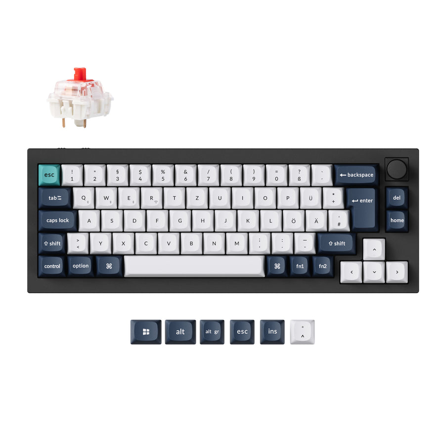 Colección de teclados mecánicos personalizados inalámbricos Keychron Q2 Max QMK/VIA con distribución ISO