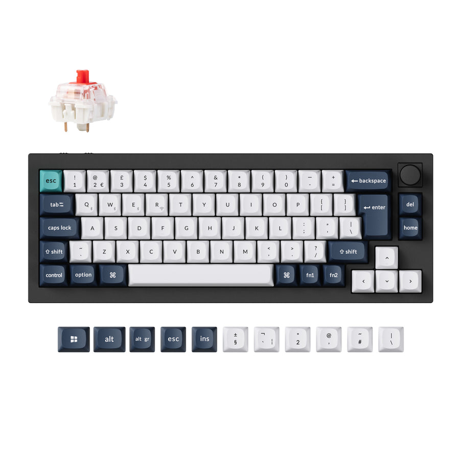 Colección de teclados mecánicos personalizados inalámbricos Keychron Q2 Max QMK/VIA con distribución ISO